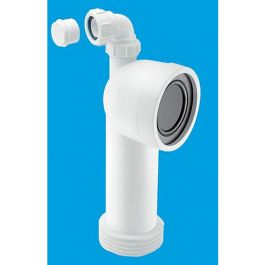 Mcalpine Wc Con V Bend Adjustable Length Rigid Pan Connector Mm