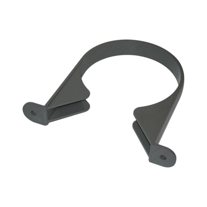 Floplast 110mm Pipe Clip/Bracket Anthracite Grey