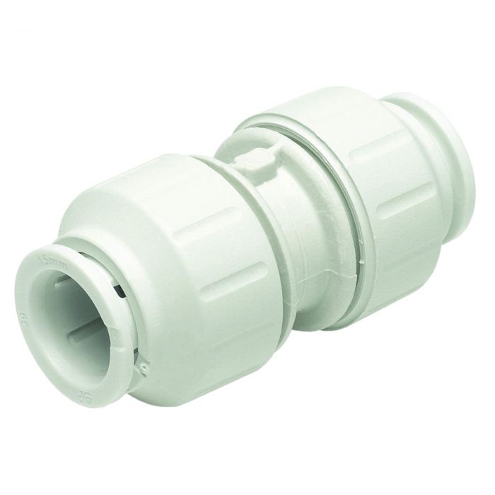 JG SPEEDFIT EQUAL STRAIGHT CONNECTOR PLASTIC FITTING - 15MM